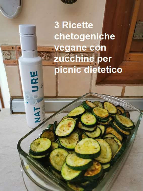3 Ricette chetogeniche vegane con zucchine per picnic dietetico