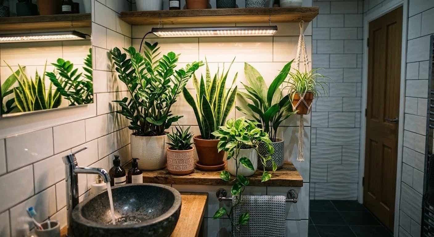 piante per bagno senza finestre