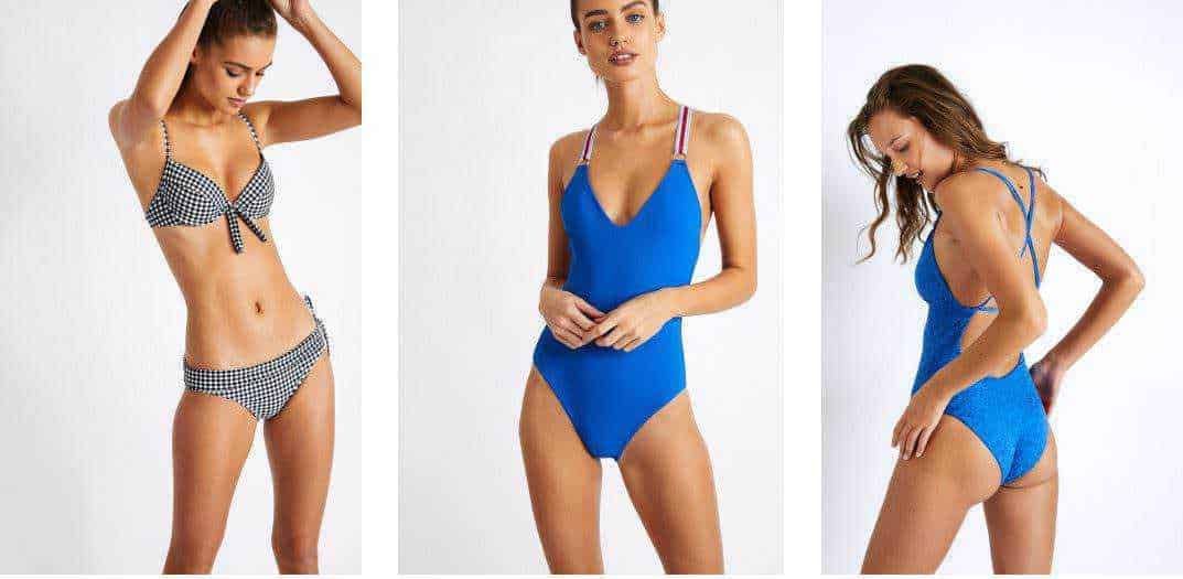 Costumi da bagno femminili alla moda, ideali per l'estate e il mare, in vari stili e colori per valorizzare la silhouette delle donne.