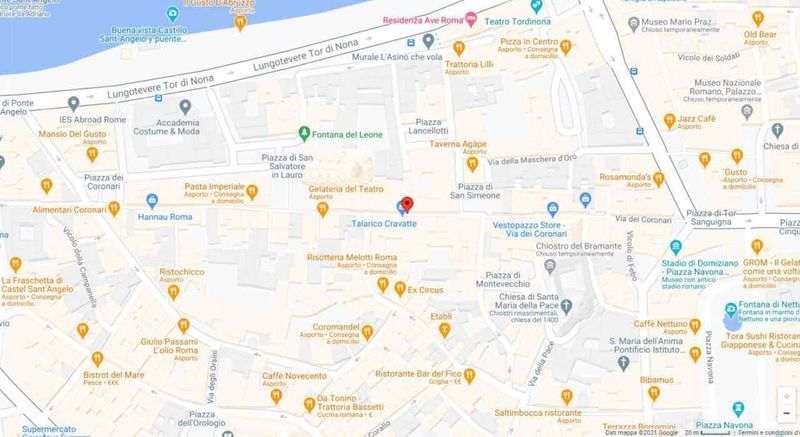 Via dei Coronari negozi e rosari a Roma 2 Via dei Coronari negozi e rosari a Roma. mappa della strada