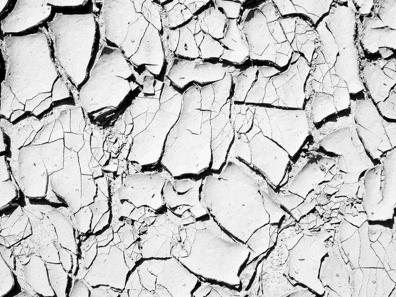 Bioderma Atoderm, migliore rimedio per pelle secca e irritata 4 Fragile superficie di crosta di terra screpolata, roccia bianca e nera con crepe profonde e fessure larghe, formato da frammenti irregolari. Ideale per illustrare geologia, natura o deterioramento.