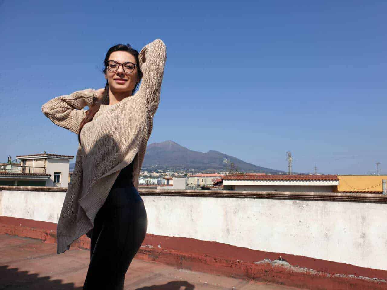Maglione lavorato a maglia con spacco laterale oversize Stone