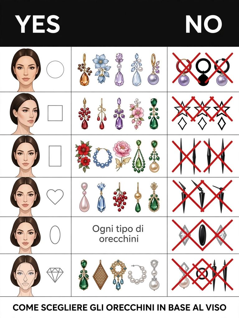 Come scegliere gli orecchini giusti: 5 regole per valorizzare il viso 3 Come scegliere gli orecchini giusti in base al viso.