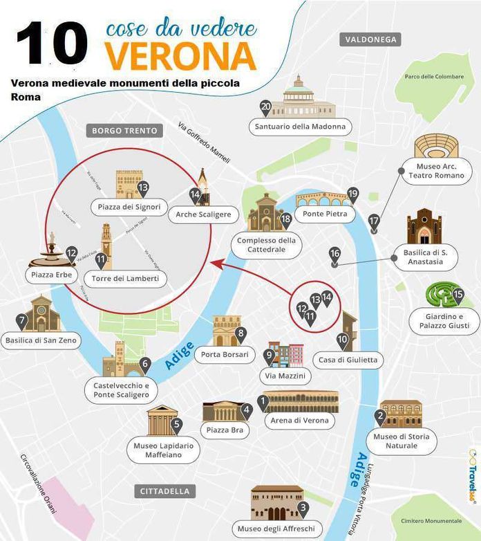 Verona medievale monumenti della piccola Roma: 10 cose da vedere
