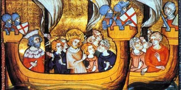 7 leggende sulle crociate da sfatare, dalla Crociata dei bambini in poi 5 Rappresentazione medievale di una spedizione dei crociati verso la Terra Santa