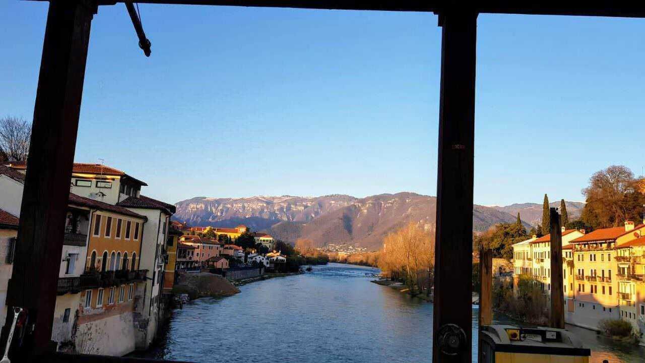 Ponte degli alpini sul Brenta a Bassano del Grappa