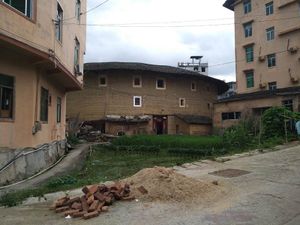 Edifici rotondi di Tulou nella provincia del Fujian