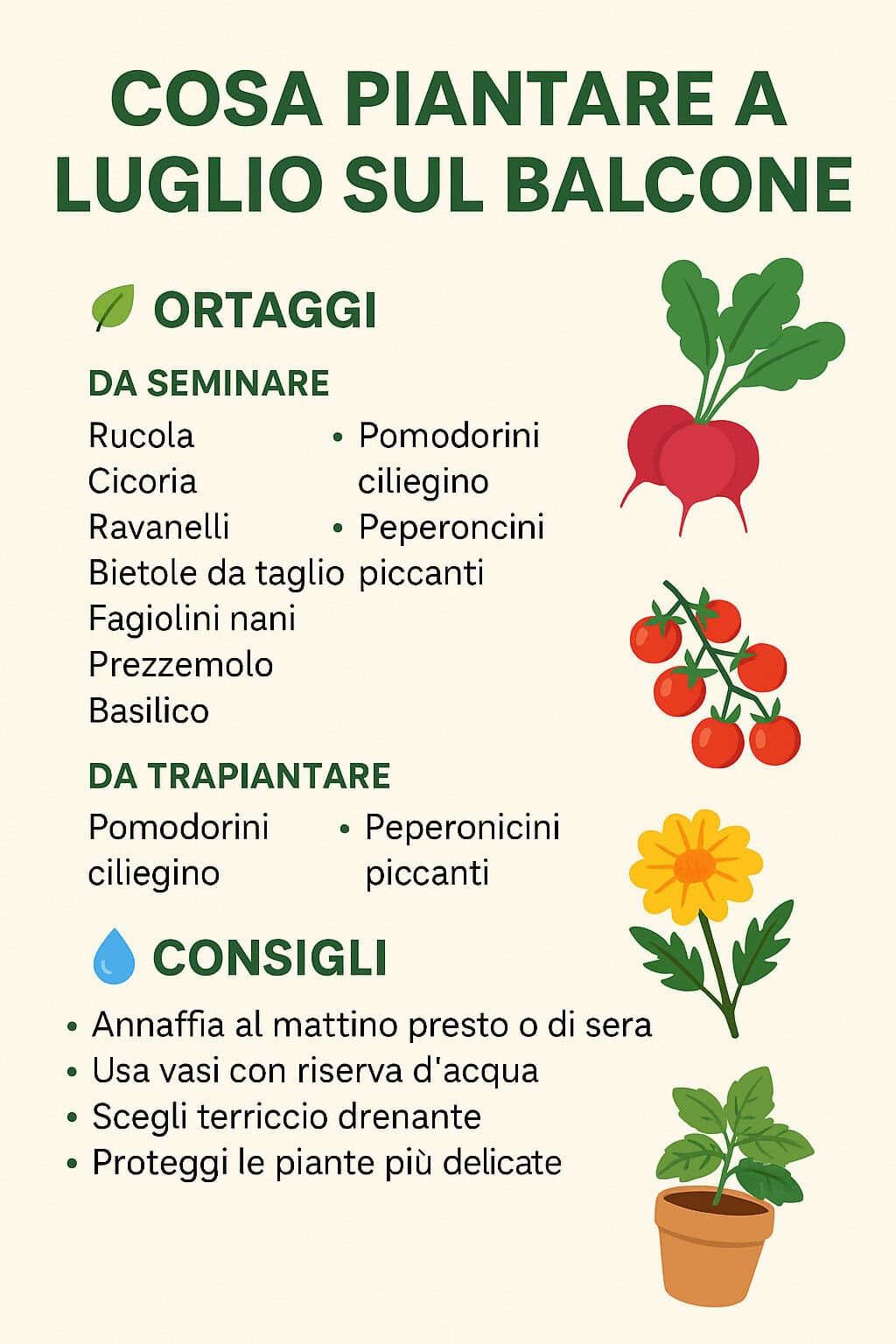 coltivare verdura fresca direttamente sul tuo balcone