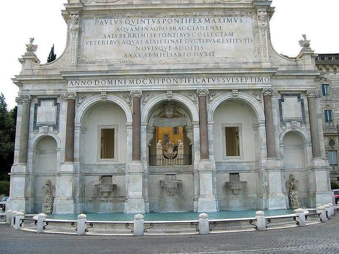 13 Fontane storiche di Roma celebrative