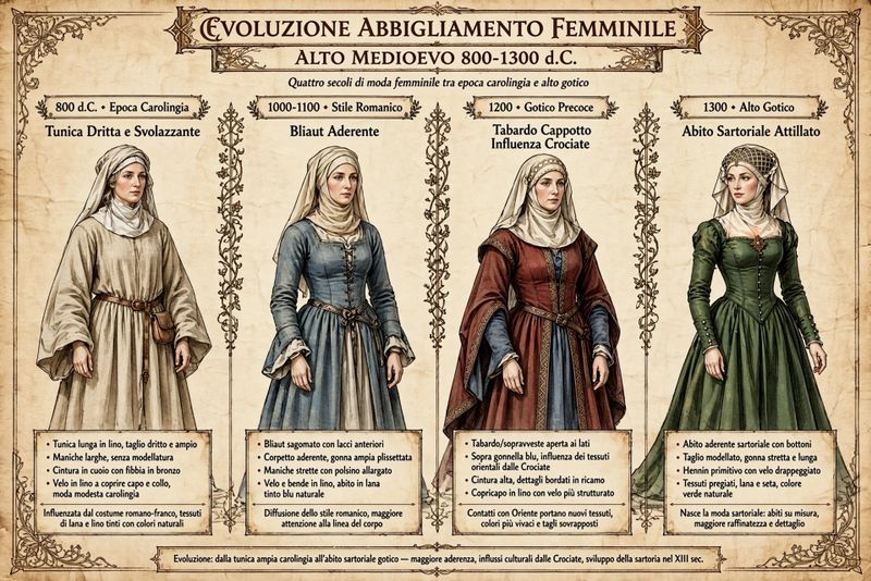 Abbigliamento femminile nel medioevo 2 Abbigliamento femminile nel medioevo