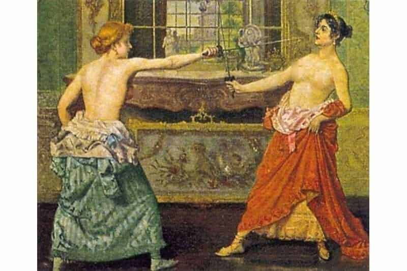 Donne Guerriere: 12 Nomi e Storie Vere da Boudicca alle Amazzoni 7 Lievito e donna che sostengono una sfera di vetro con fili conduttori e lampade, rappresentando esperimenti di elettromagnetismo in un contesto storico.