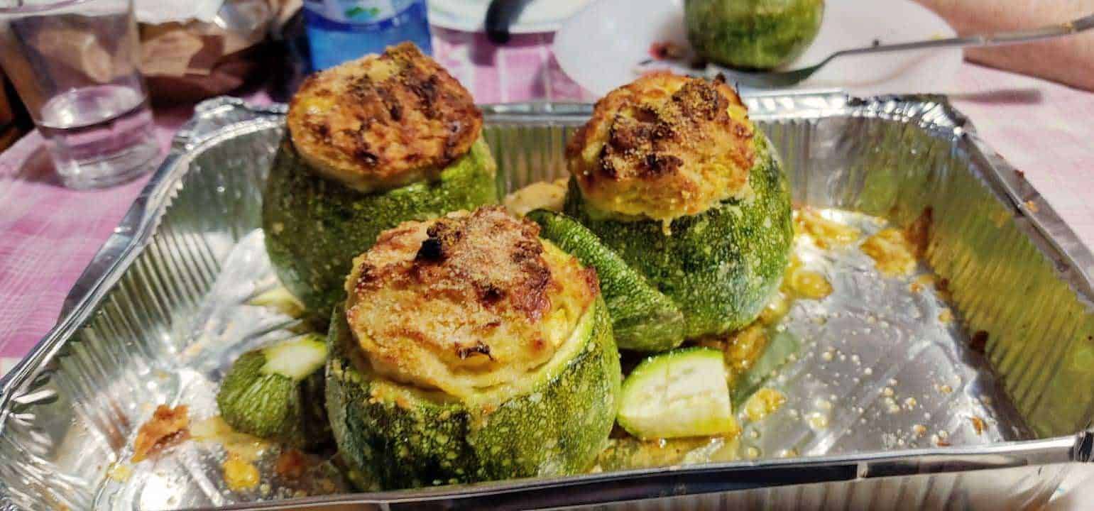 Zucchine ripiene di ricotta