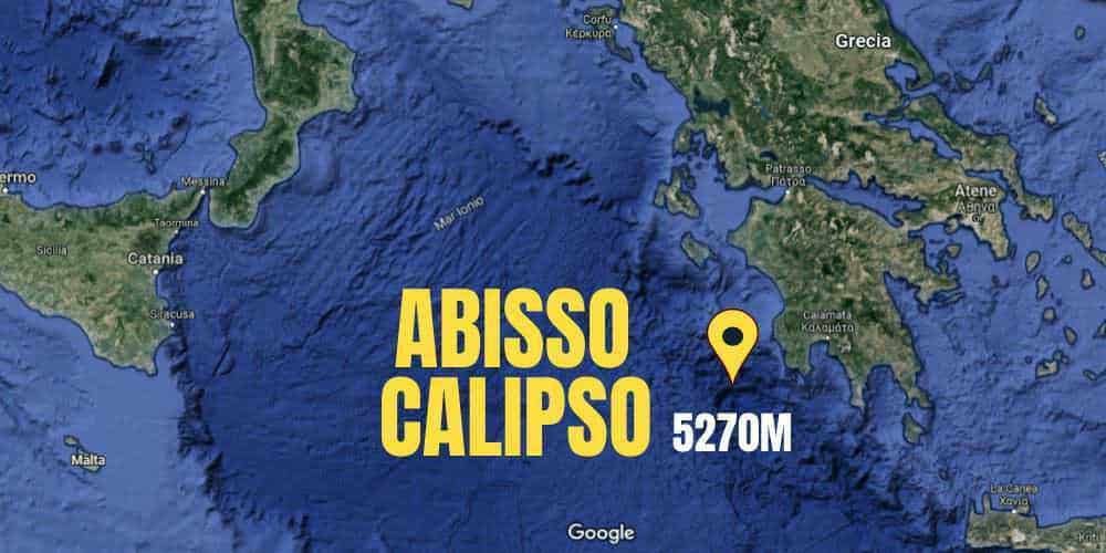 Depressione nota come Abisso di Calipso