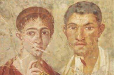 Terenzio Neo e sua moglie in un affresco di Pompei, testimonianza della vita quotidiana romana