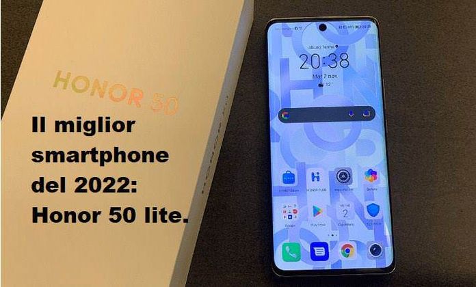 Il miglior smartphone entry-level del 2022: Honor 50 lite.