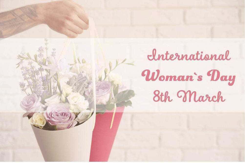 Fiori per la Festa della Donna, celebrazione dell'8 marzo, bouquet floreale elegante e delicato, simbolo di rispetto e ammirazione per le donne di tutto il mondo.