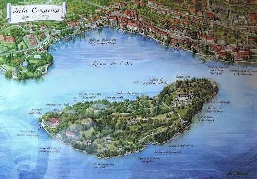 Isola Comacina e Lago di Como