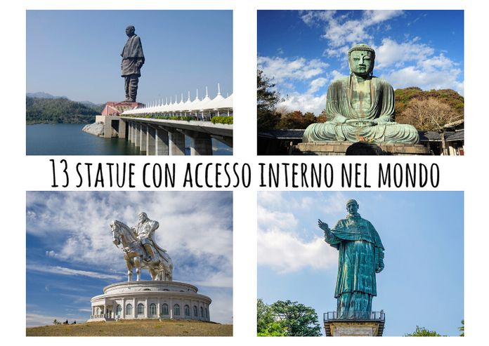 13 Statue con accesso interno nel mondo