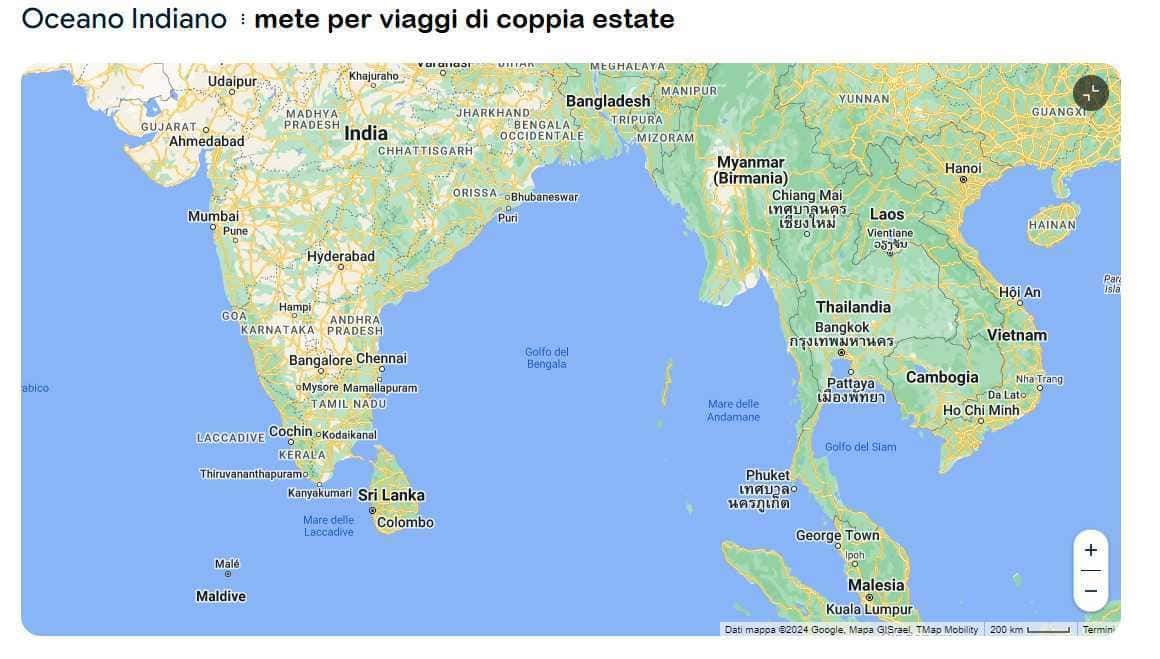Oceano indiano mete per viaggi di coppia estate