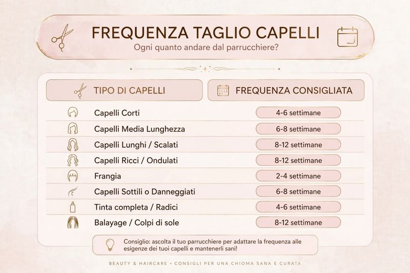 La frequenza ideale per tagliare i capelli in base al tipo 2 Frequenza taglio dei capelli in base acconciatura