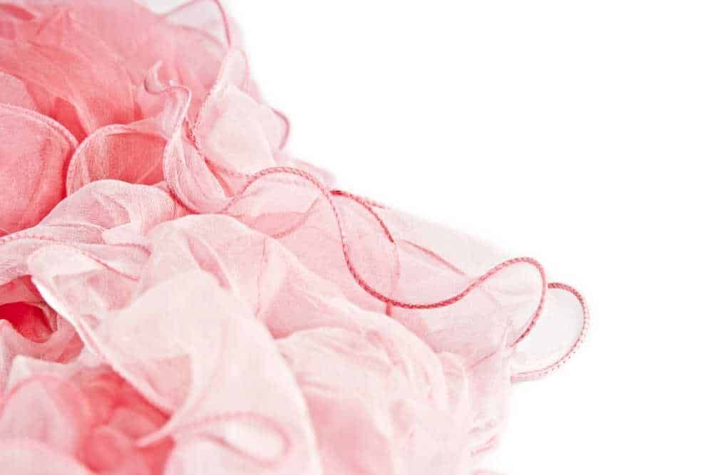 Sciarpa di seta rosa