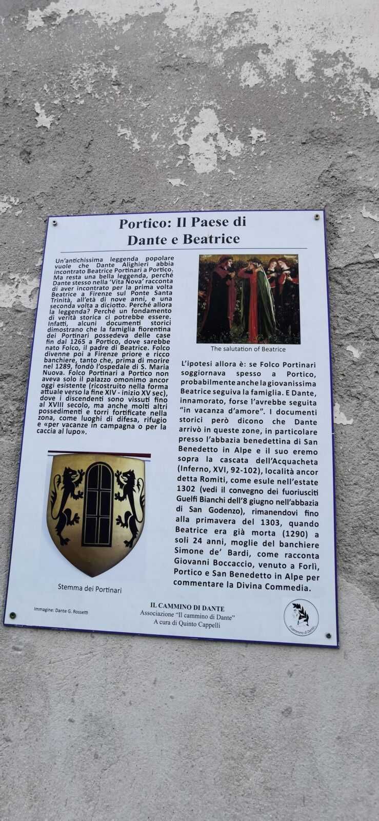 Portico di Romagna il paese di Dante e Beatrice