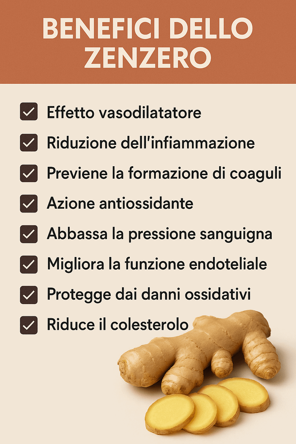 Maggiore efficacia del beneficio dello zenzero, ingrediente naturale noto per le sue proprietà antinfiammatorie e digestive, con numerosi vantaggi per la salute e il benessere generale.