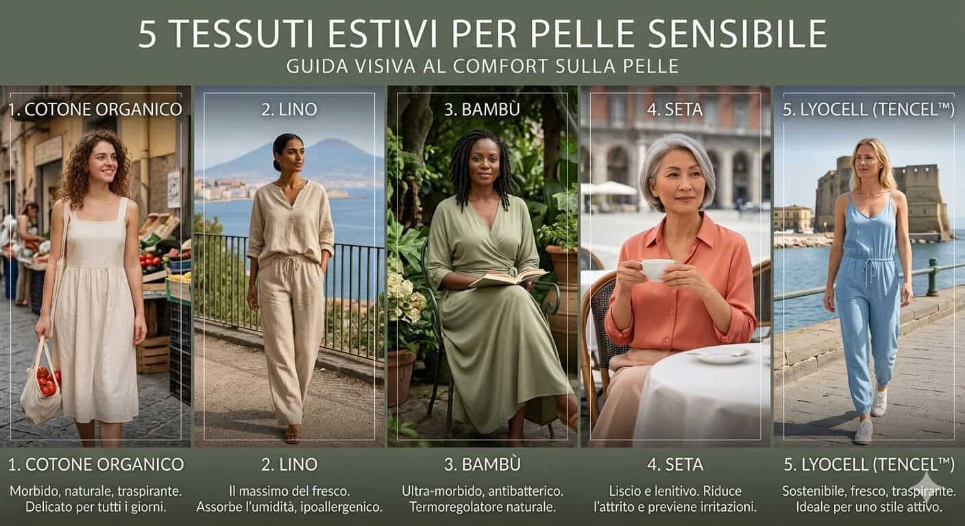 5 Tessuti estivi per pelle sensibile e allergie