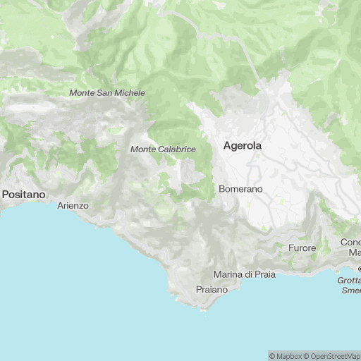 Montepertuso il buco nella montagna di Positano, mappa