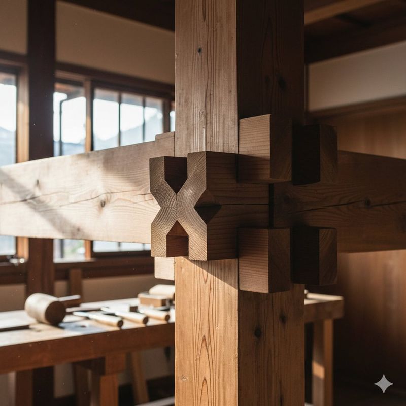 Architettura giapponese: caratteristiche, stili e materiali tradizionali 3 incastri senza l'uso di chiodi