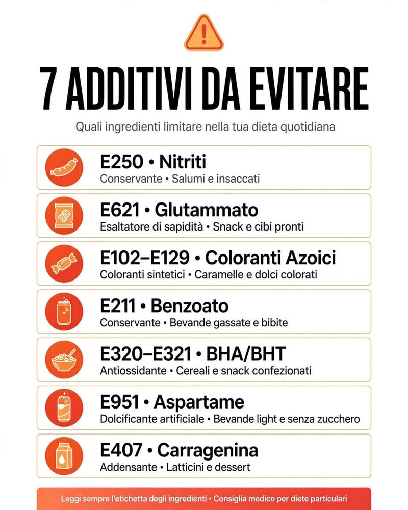 7 Additivi alimentari da evitare (e come leggerli in etichetta) 2 7 Additivi alimentari da evitare (e come leggerli in etichetta)