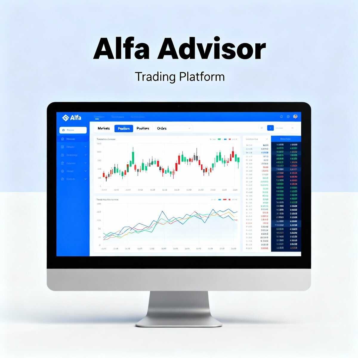 Alfa Advisor piattaforma di trading con grafici e dati di mercato, ideale per investitori e trader.