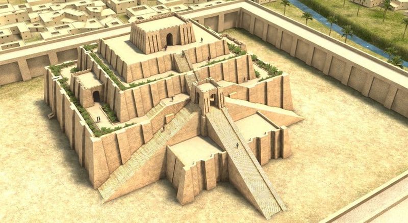 Cosa hanno inventato i Sumeri? 10 invenzioni e scoperte 3 la Ziggurat di Ur, uno dei più famosi monumenti della civiltà sumera.
