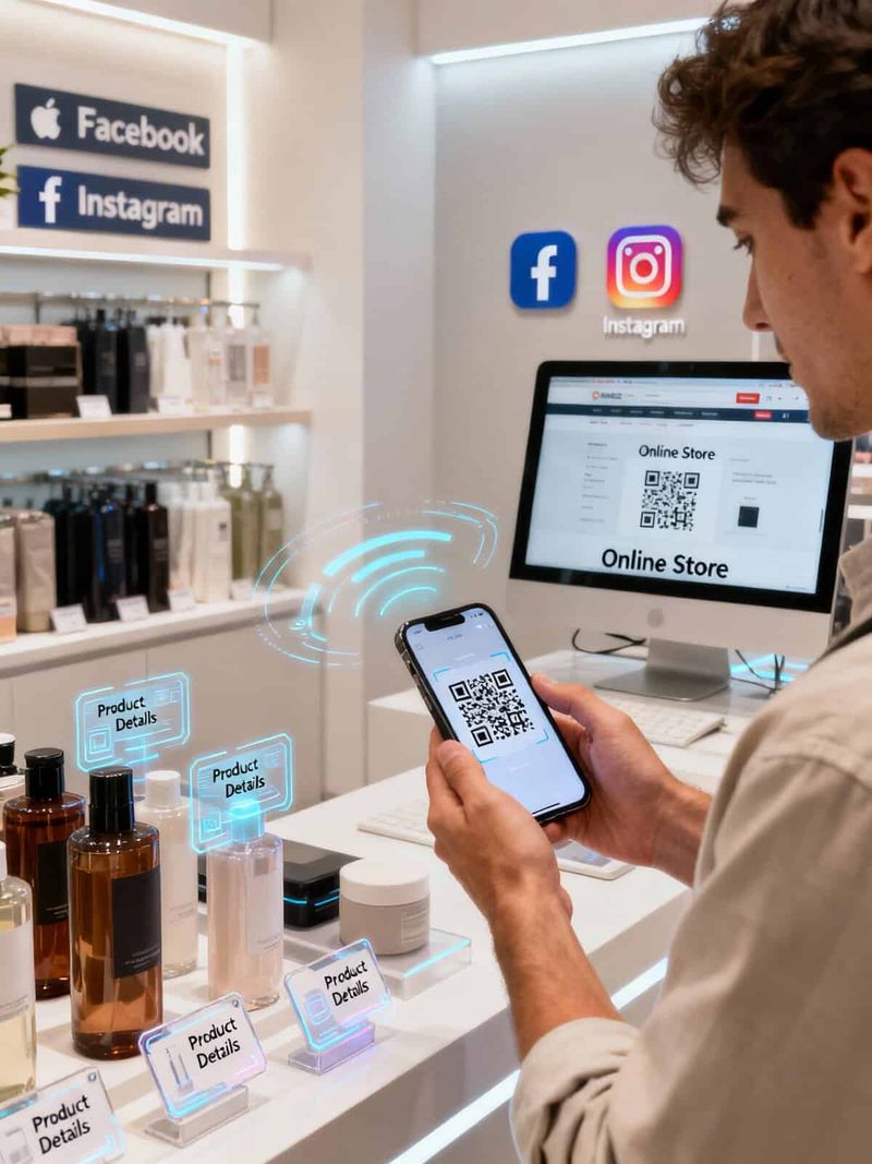 Perché aprire un e-commerce è sempre una scelta vincente 2 Perché aprire un e-commerce è sempre una scelta vincente. E-commerce: più visibili più clienti. QR code online shopping, digital marketing, social media integration, ecommerce, modern retail technology, online store, mobile commerce, digital payment, tech-savvy shopping, omnichannel retail.