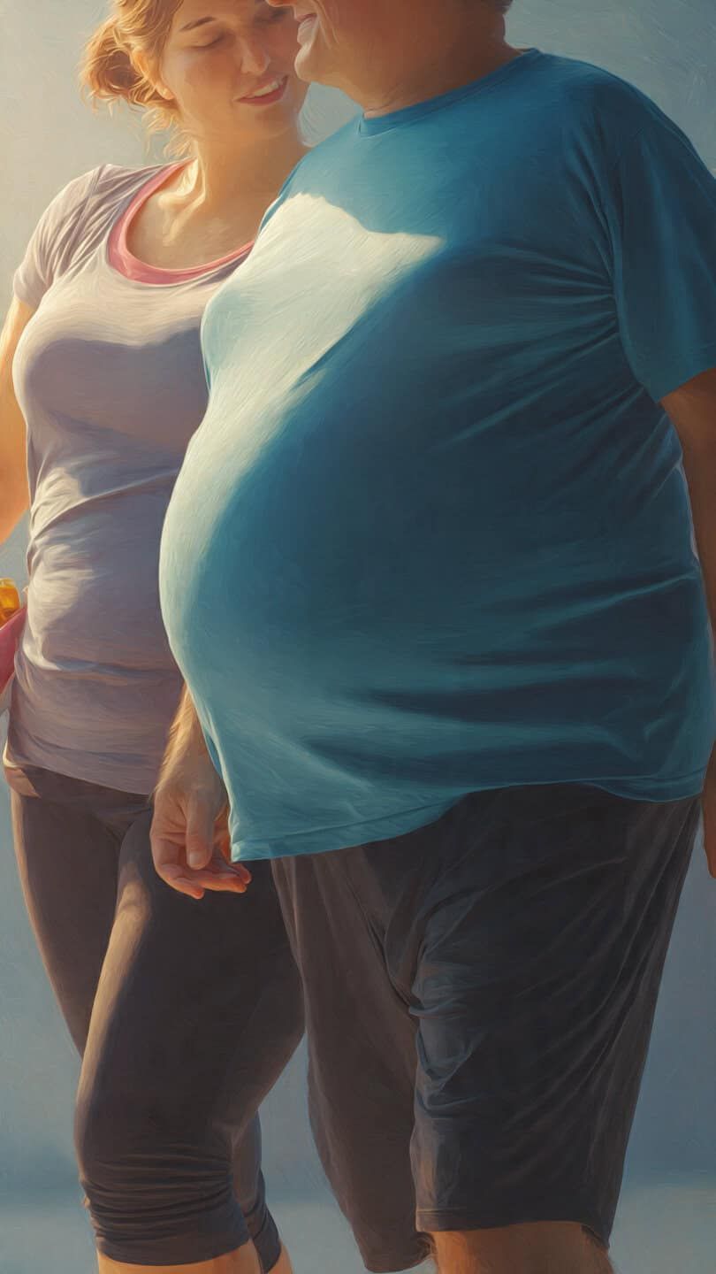 Coppia in attesa di bambino, intimità e affetto, emozioni positive di gravidanza e famiglia.