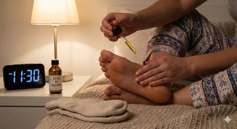 Perché Olio di ricino fa bene ai piedi (7 benefici da provare di notte) 6 Opzioni di benessere per i piedi a casa con prodotti naturali e tecniche di massaggio rilassanti per alleviare tensione e affaticamento.