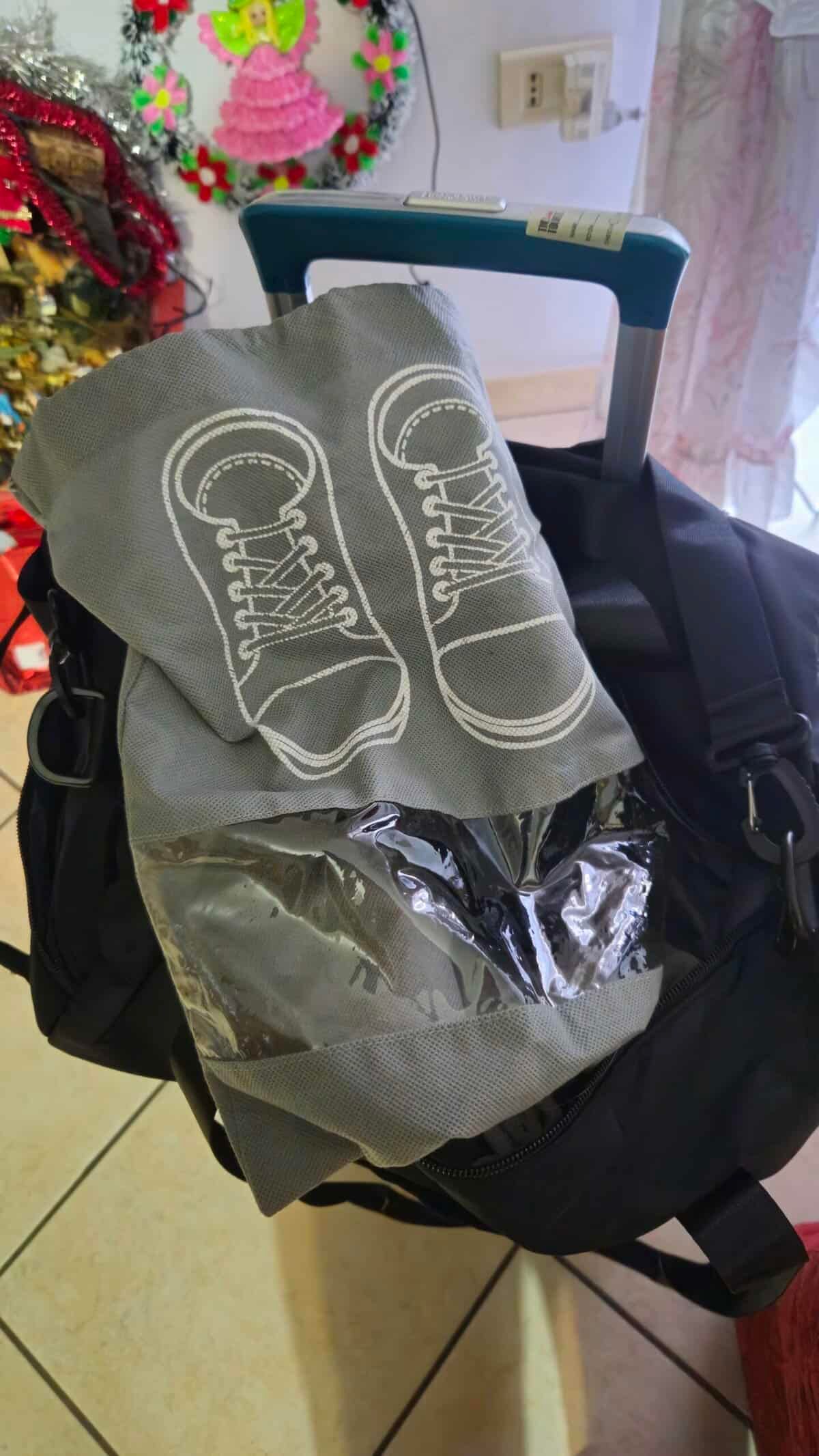 Borsa palestra con scomparto scarpe