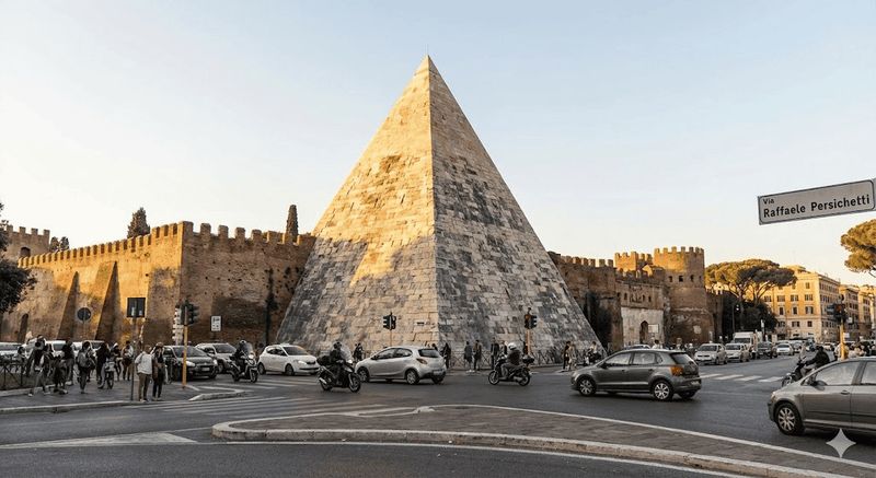 16 curiosità su Roma antica che forse non conosci 5 Piramide Cestia a Roma, monumento storico e archeologico