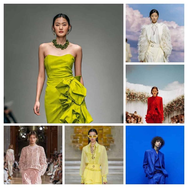Quali sono i colori moda donna inverno 2026 2 Moda inverno 2026: Modella indossa un elegante vestito da sera in tessuto lucido, con dettagli drappeggiati e un colore vivace, sfilando in passerella durante una fashion week.