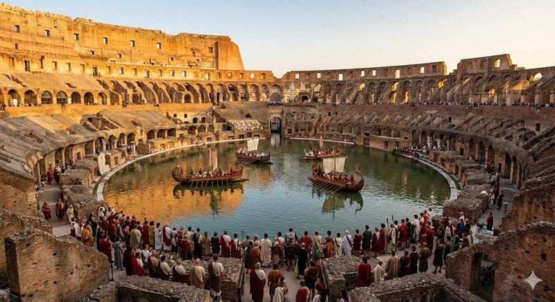 16 curiosità su Roma antica che forse non conosci 3 Quando il Colosseo diventava un lago