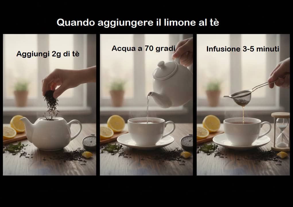 Quando aggiungere il limone al tè