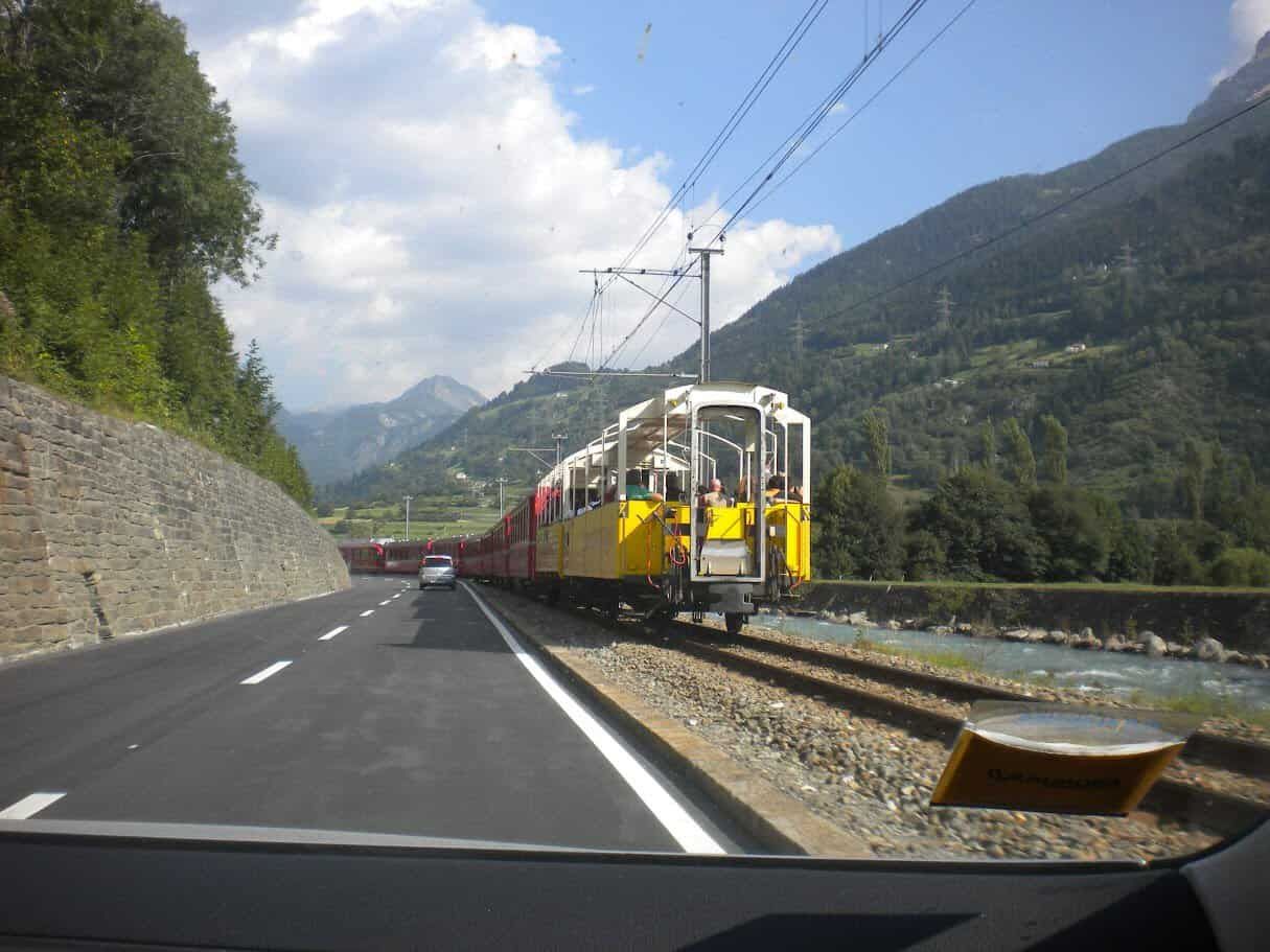 Il Postwagen Giallo e il Bernina Express