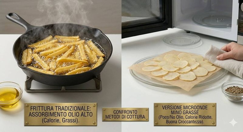 Come rendere le patatine fritte meno grasse con microonde: ricetta light 6 Frittura di pasta tradizionale in padella con pasta croccante e dorata, ideale per un piatto gustoso e semplice da preparare. Perfetta per chi ama i sapori autentici italiani.