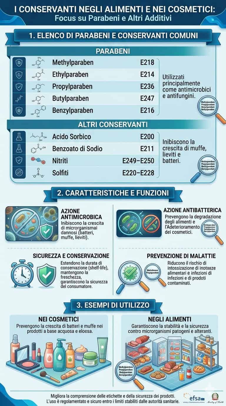 Inci sigle e Makeup ingredienti primi essenziali 5 Methylparaben, E218, usato come conservante nei cosmetici e alimenti, con potenziali rischi per la salute.