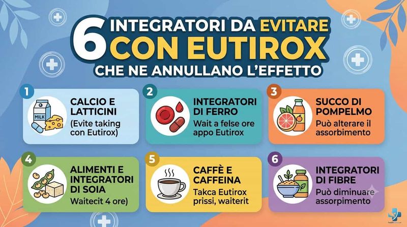6 integratori da evitare con Eutirox 4 6 Integratori da evitare con Eutirox che ne annullano l'effetto