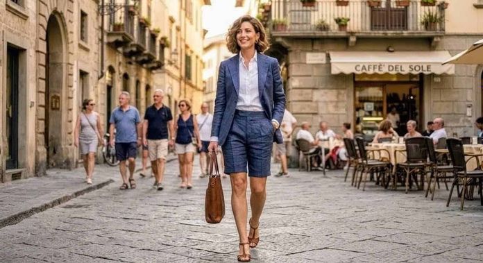 Pantaloncini estivi 2026: i 5 modelli must-have 2 Il bermuda su misura, in coppia con il blazer