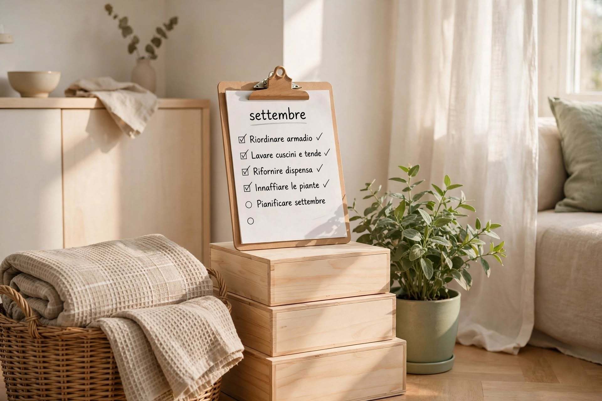 Organizzare casa a settembre - checklist rientro