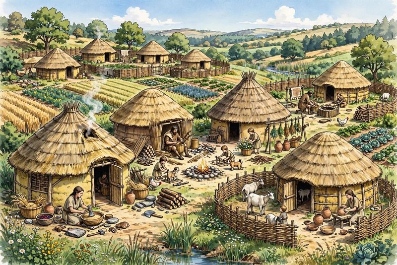 Dove vivevano nella Preistoria? Grotte, capanne e villaggi. 3 Capanne circolari - le più antiche