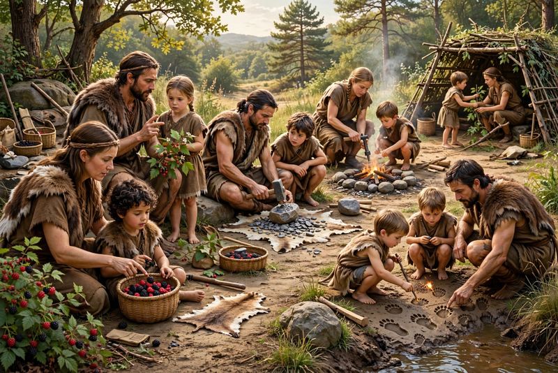 Perché gli uomini preistorici vivevano in gruppo? 3 Come imparavano i bambini?
