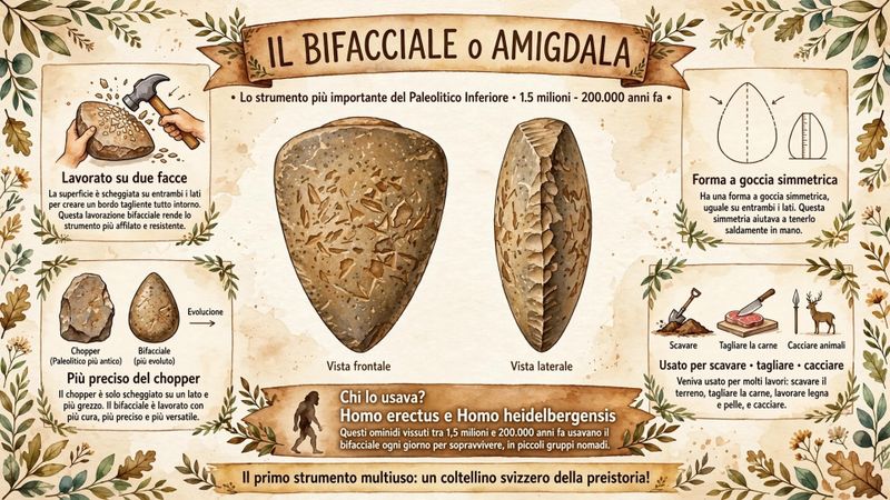Come facevano gli strumenti gli uomini preistorici? 6 Il bifacciale